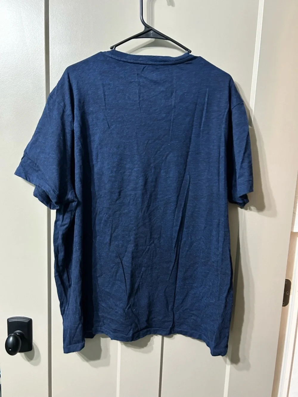 Polo by Ralph Lauren Men's Navy V-Neck Logo Tee